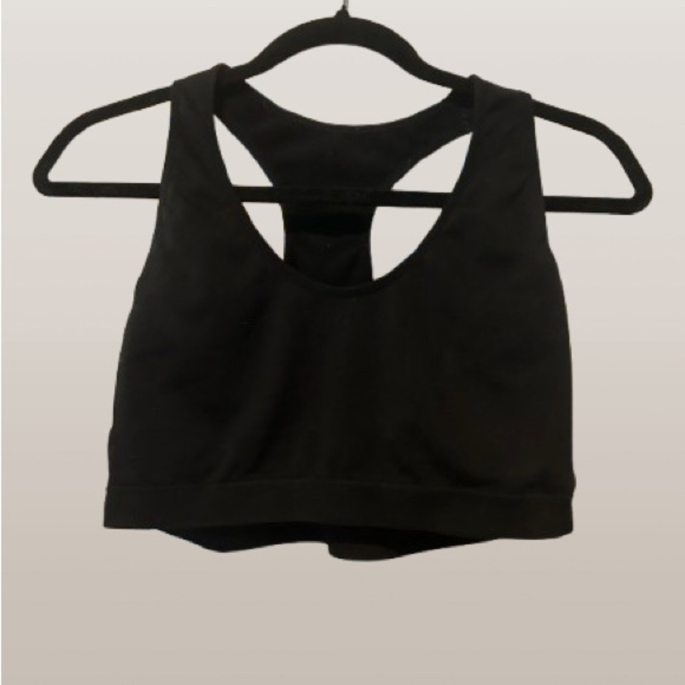 Black Racerback Sports Bra
